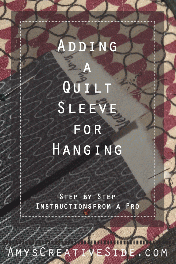 Adding a Quilt Sleeve - AmysCreativeSide.com