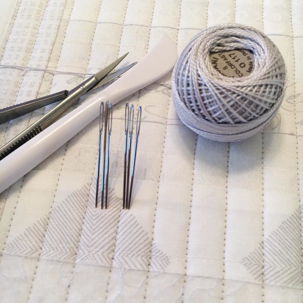 Hand quilting tools that I've been using recently.