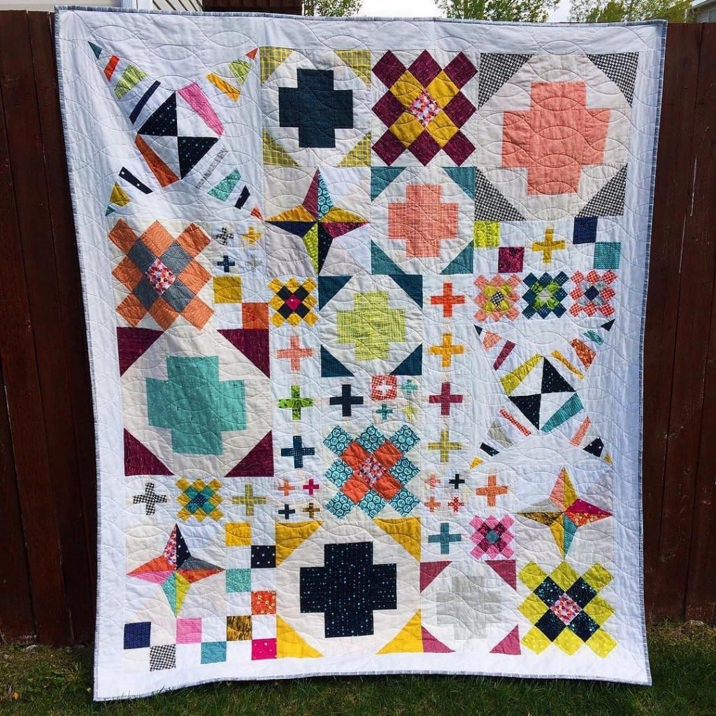Scrappy Modern Heritage Quilts BOM Quilt Project - Amyscreativeside.com