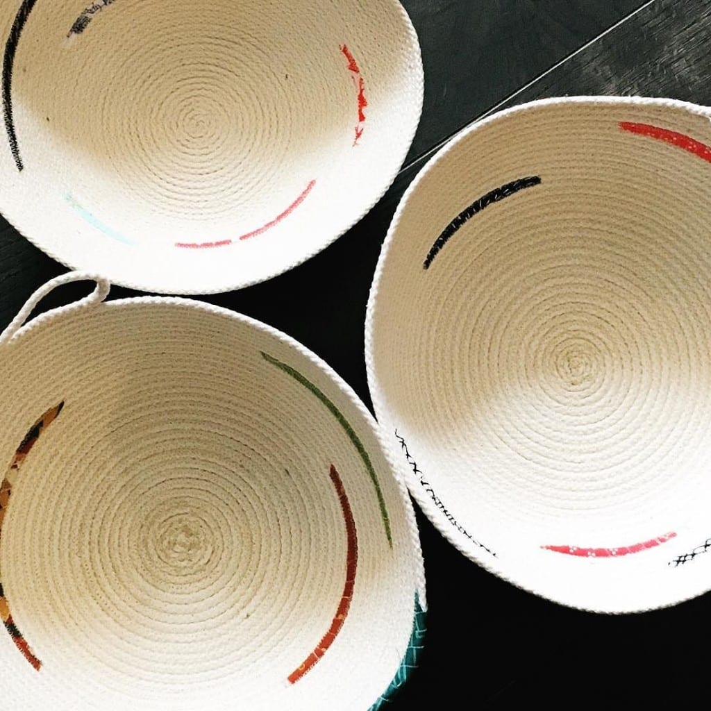 Rope Bowls made by Amy Ellis