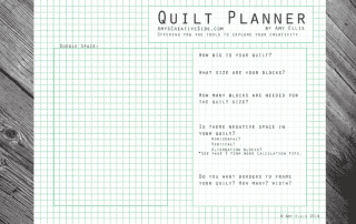 Quilt Planner - AmysCreativeSide.com