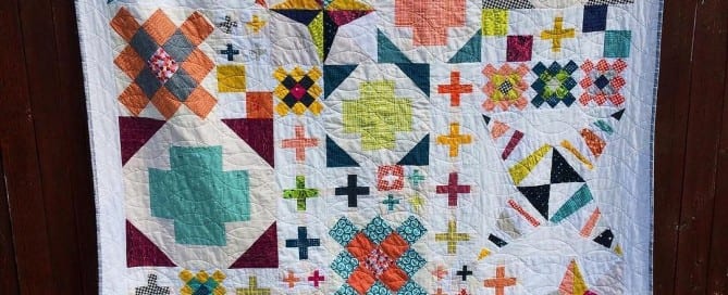 Scrappy Modern Heritage Quilts BOM Quilt Project - Amyscreativeside.com