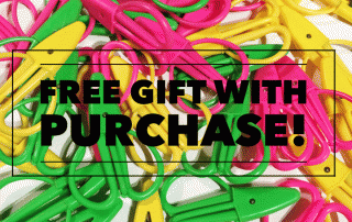 Free gift with purchase at shop.amyscreativeside.com