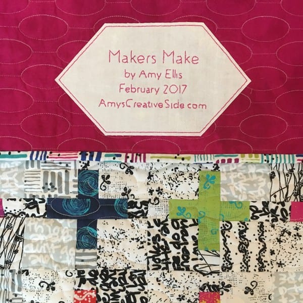 Makers Make by Amy Ellis - paper pieced wall hanging for your sewing space!
