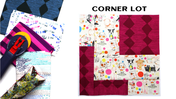 Modern Quilt Block Series - Corner Lot Quilt Block Pattern by Amy Ellis