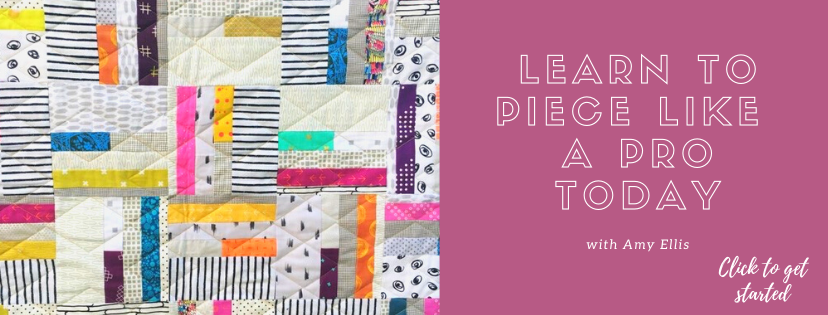 Learn to Piece like a Pro with this free e-course by Amy Ellis at amyscreativeside.com