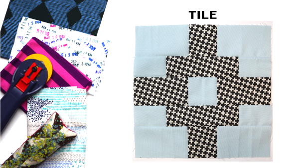 Modern Quilt Block Series - Tile Quilt Block Pattern by Amy Ellis