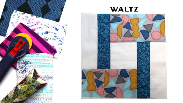 Modern Quilt Block Series - Waltz Quilt Block Pattern by Amy Ellis
