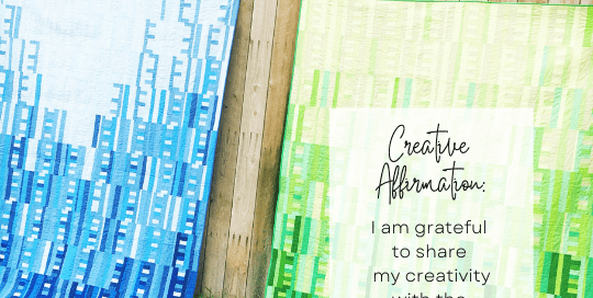 Creative Affirmation: I am grateful to share my creativity with the world.