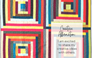 Creative Affirmation: I’m excited to share my creative ideas with others.