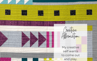 Creative Affirmation: My creative self wants to come out and play.