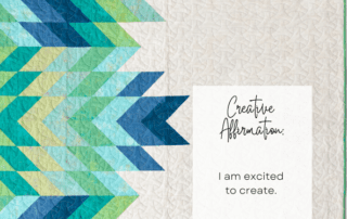 Creative Affirmation: I am excited to create.