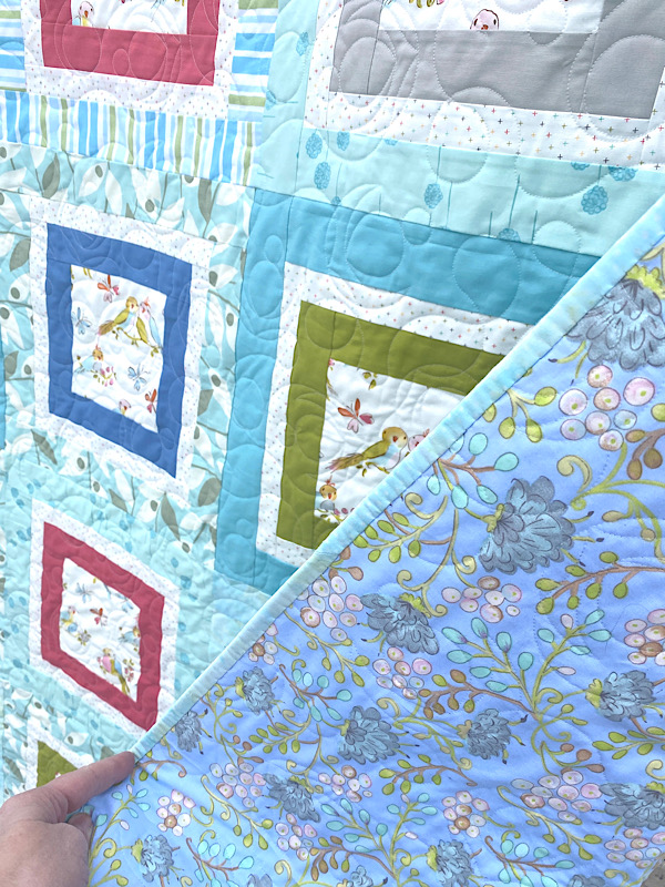 Fussy Love Birds Quilt for Mom